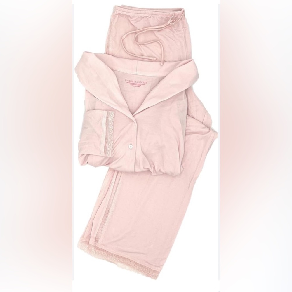 Victorias Secret Modal Lace Pajama Top
